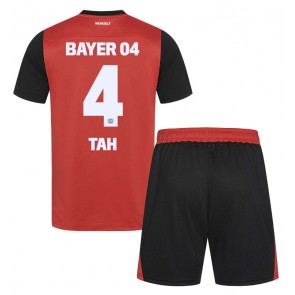 Bayer Leverkusen Jonathan Tah #4 Dětské Domácí dres komplet 2024-25 Krátký Rukáv (+ trenýrky)